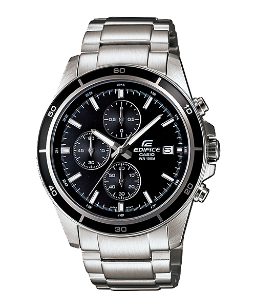 Casio Casio Edifice Men Chronograph Watch - Black Silver | EFR-526D-1AVUDF - Phones & Wearables - Lebanon