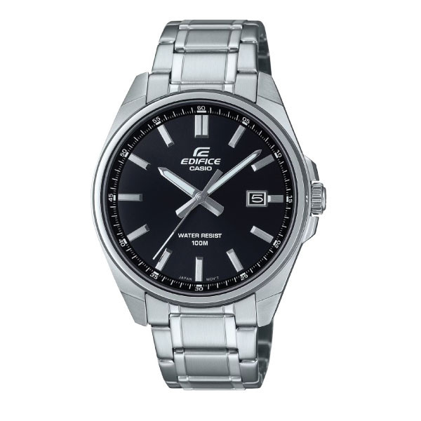 Casio Casio Edifice Men Analog Watch - Black Silver | EFV-150D-1AVUDF - Phones & Wearables - Lebanon