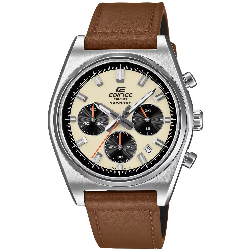 Casio Casio Edifice Men Chronograph Watch - Beige Brown | EFB-730L-7AVUDF - Phones & Wearables - Lebanon