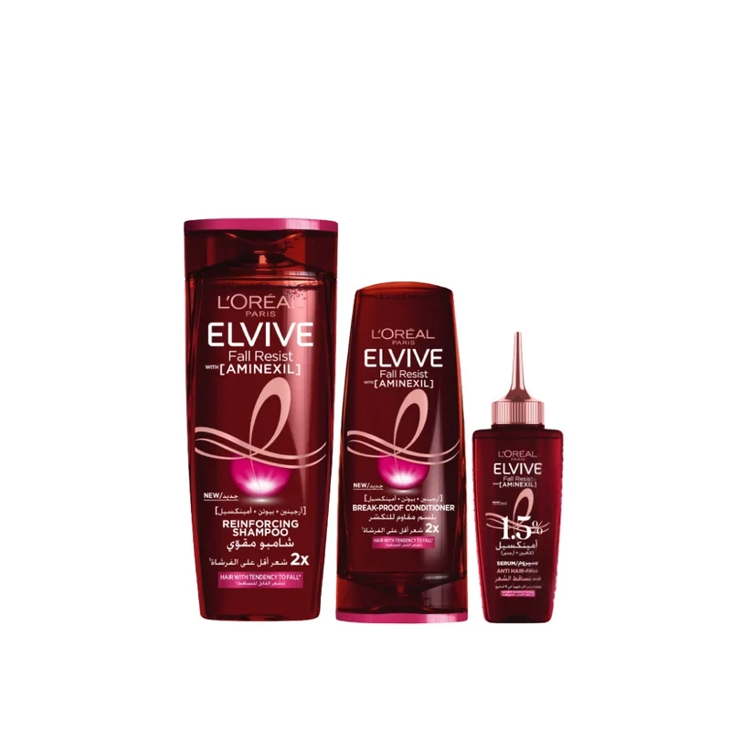 L'Oréal L'Oréal Paris Elvive Fall Resist Full Routine Bundle - Beauty & Personal Care - Lebanon