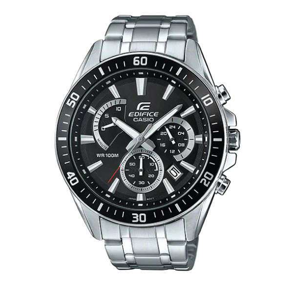 Casio Casio Edifice Men Chronograph Watch - Black Silver | EFR-552D-1AVUDF - Phones & Wearables - Lebanon