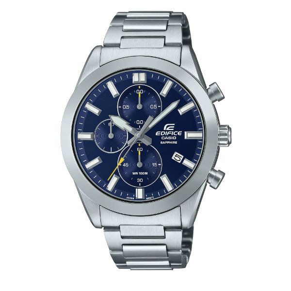 Casio Casio Edifice Men Chronograph Watch - Silver Blue | EFB-710D-2AVUDF - Phones & Wearables - Lebanon
