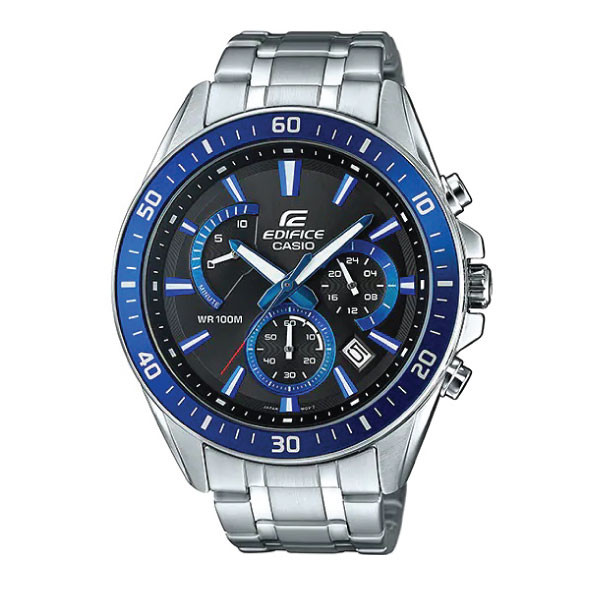 Casio Casio Edifice Men Chronograph Watch - Silver Blue | EFR-552D-1A2VUDF - Phones & Wearables - Lebanon