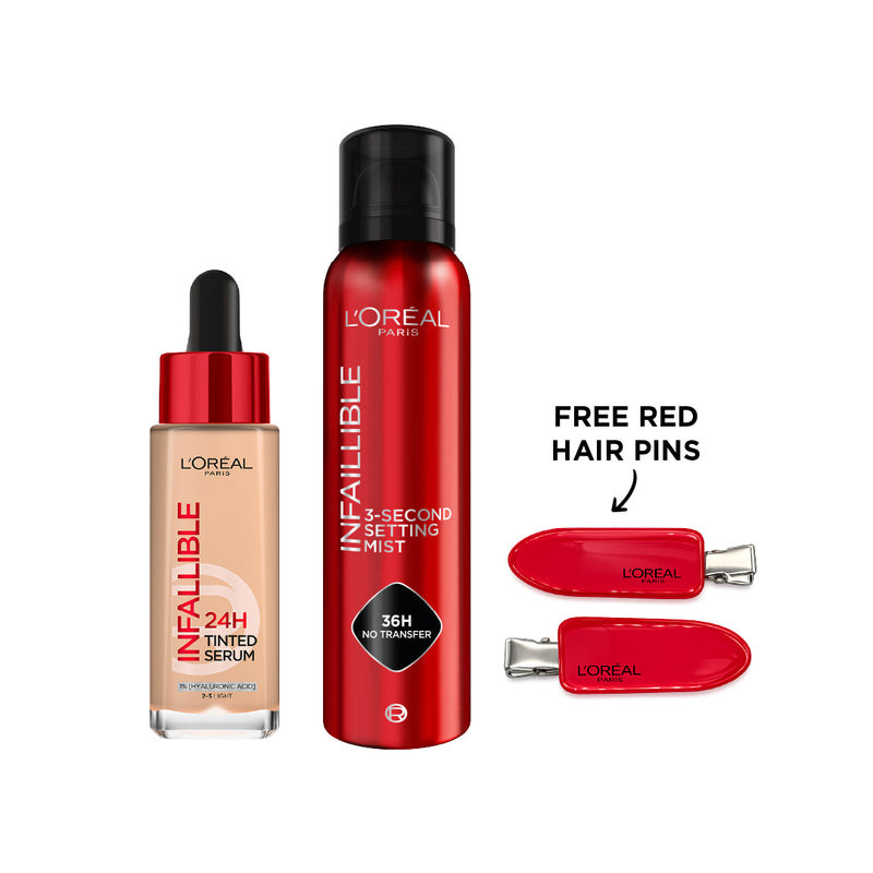 L'Oréal L'Oréal Paris Infallible Tinted Serum x Setting Spray Bundle + Free Gift - Beauty & Personal Care - Lebanon