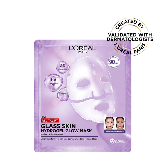 L'Oréal L'Oréal Paris Revitalift Glass Skin Hydrogel Glow Mask - Beauty & Personal Care - Lebanon