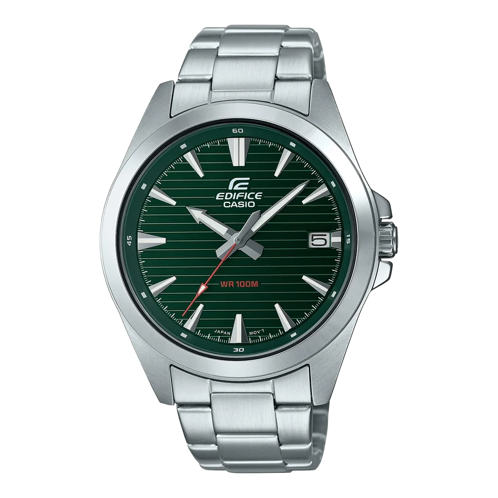 Casio Casio Edifice Men Analog Watch - Silver Green | EFV-140D-3AVUDF - Phones & Wearables - Lebanon