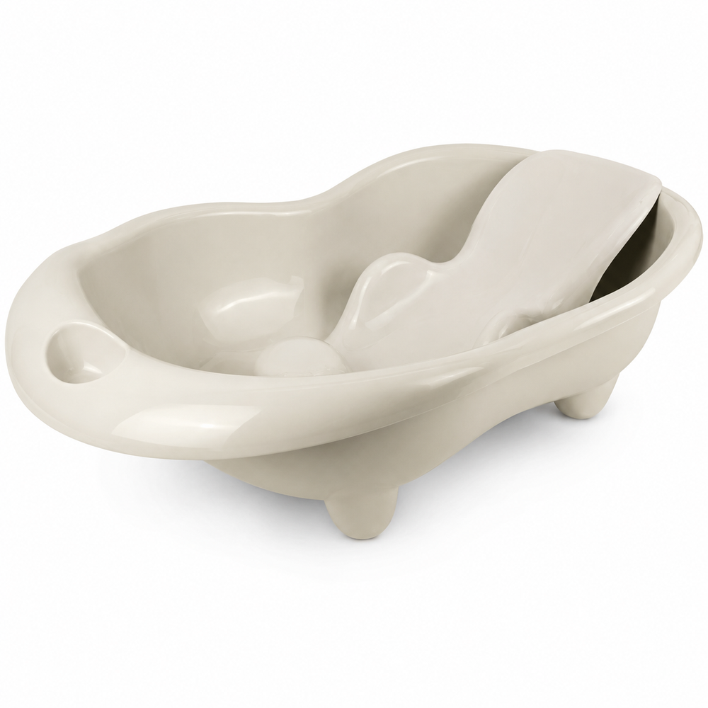Dolu Dolu Baby Bathtub with Bath Seat – Cream | 7268 - Beauty & Personal Care - Lebanon