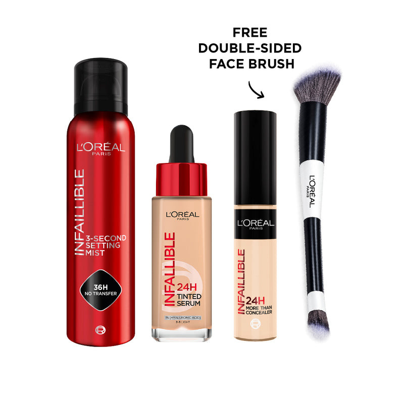 L'Oréal L'Oréal Paris Infallible 24H Endurance Bundle + Free Brush - Beauty & Personal Care - Lebanon