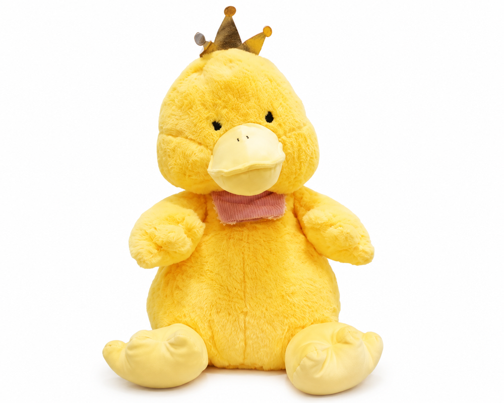 Yellow Duck Plush Toy with Crown | AL3517 - Toys & Games - Lebanon
