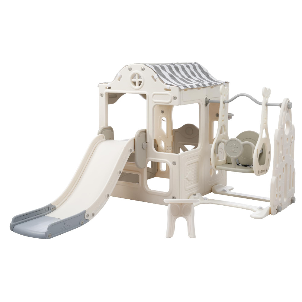 Kids Playhouse Activity Center with Slide & Swing | AL21124-4 - Toys & Games - Lebanon