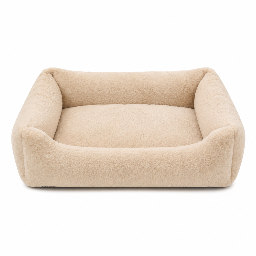 Cat Bed Small 50 × 30cm Beige | CT-BD-S-BG - Sports & Outdoors - Lebanon