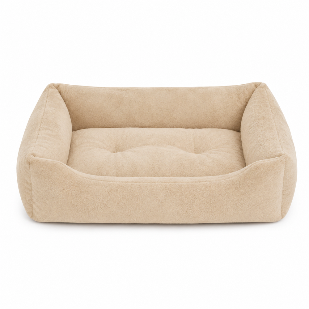 Cat Bed Medium 60 × 40cm Beige | BD-M-BG - Sports & Outdoors - Lebanon