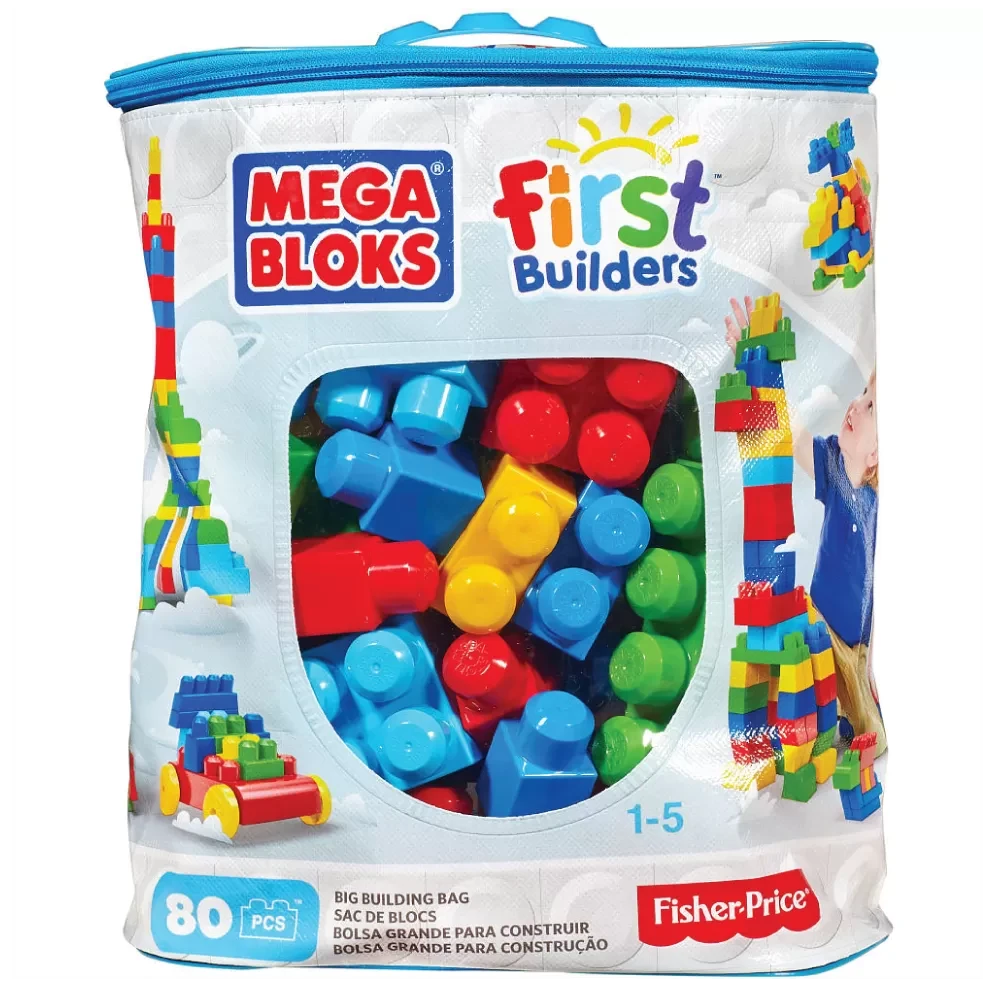 Mega Bloks MEGA BLOKS Big Building Bag 80 pcs - Boys | DCH63 - Toys & Games - Lebanon