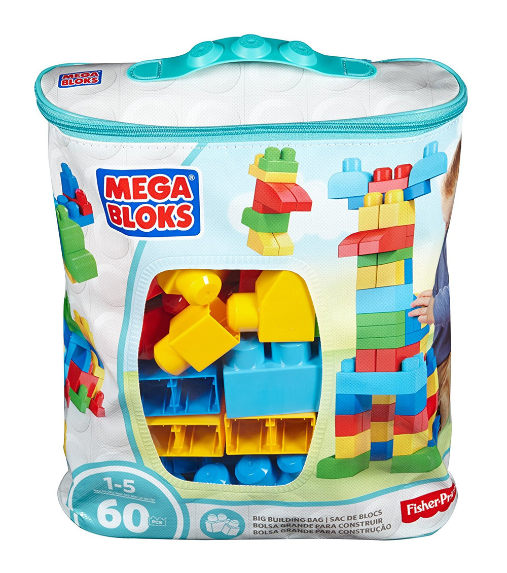 Mega Bloks MEGA BLOKS Classic Building Bag - 60pcs Blue | DCH55 - Toys & Games - Lebanon