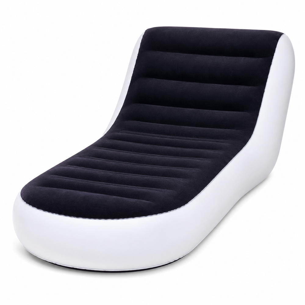 Bestway Bestway Inflatable Chaise Lounge Black & White | 75064 - Sports & Outdoors - Lebanon