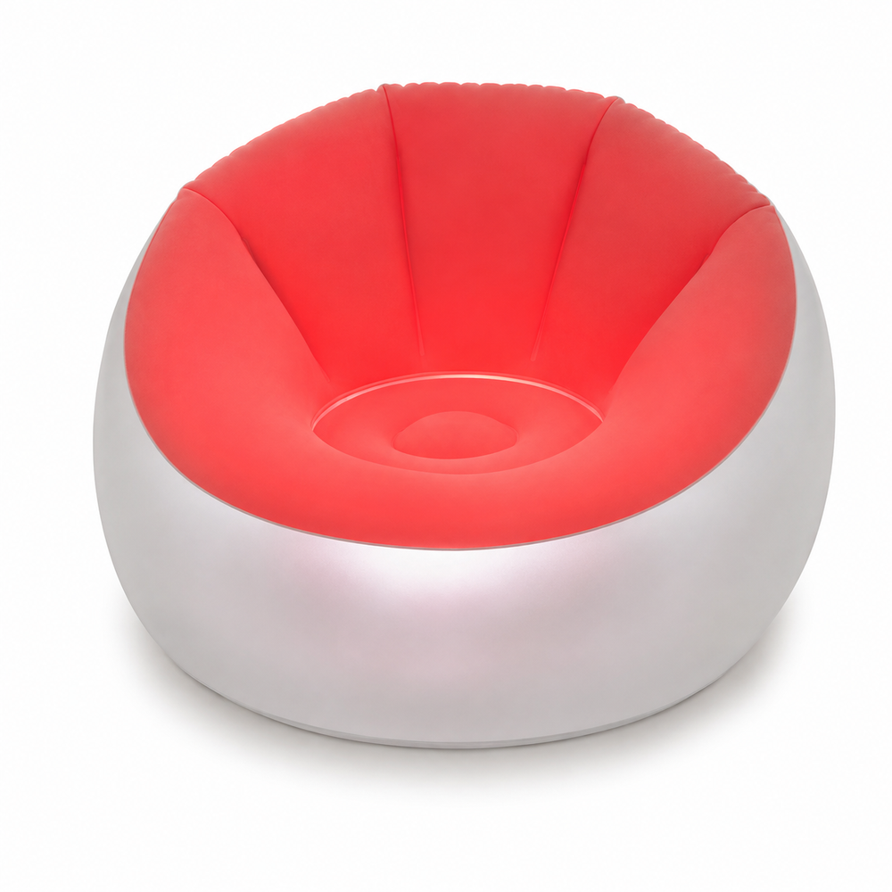 Bestway Bestway Inflatable LED Lounge Chair Red Light | 75086/1 - Sports & Outdoors - Lebanon