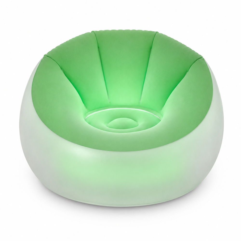 Bestway Bestway Inflatable LED Lounge Chair Green Light | 75086/1 - Sports & Outdoors - Lebanon