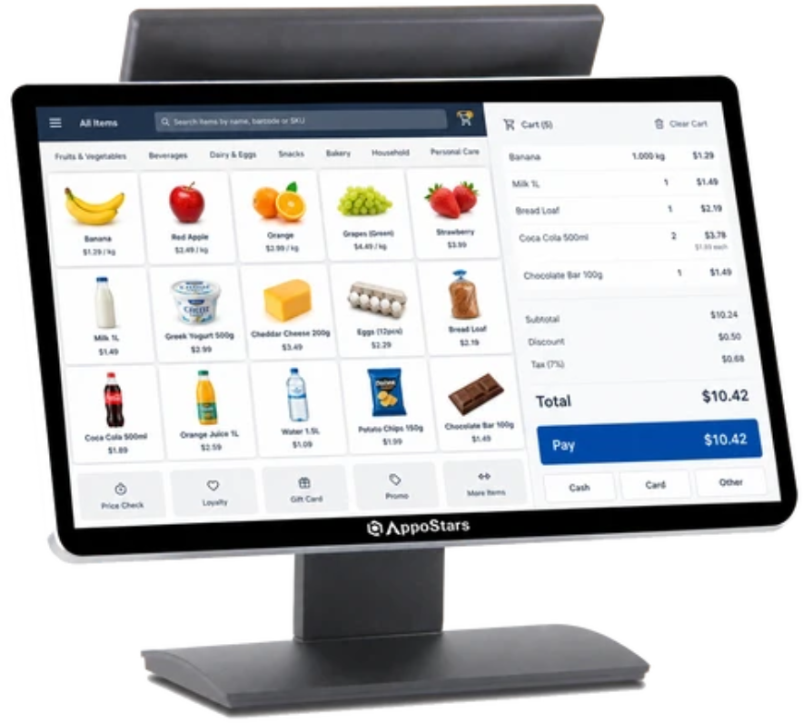 AppoStars AppoStars AP-A6-G8-256 18.5″ Touch POS System – Core i5 8th Gen – 8GB RAM – 256GB SSD - Computers & Tech - Lebanon