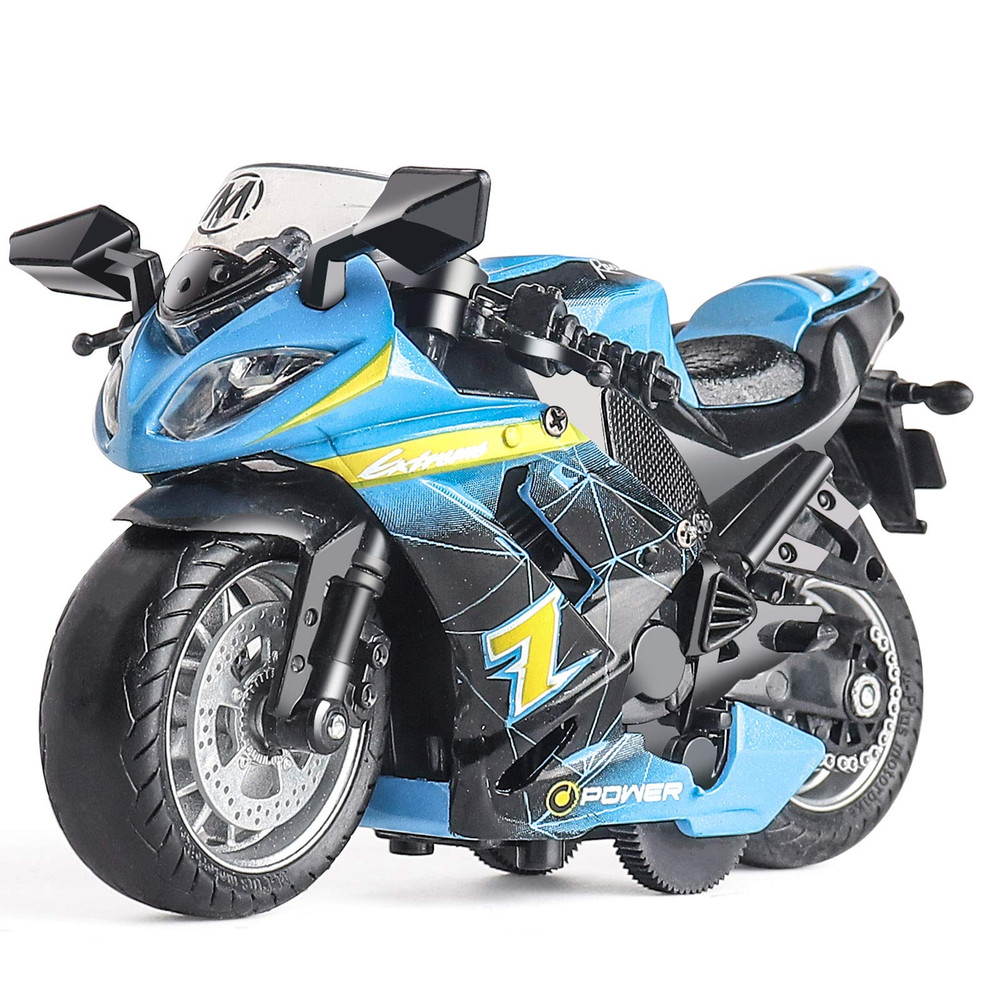 Kidz Corner Classical Moto Toy Motorcycle Blue | MY66-M1214 - Toys & Games - Lebanon