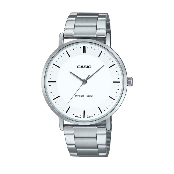 Casio Casio Men 3-Hand Watch - Silver / White | MTP-VT04D-7EDF - Other - Lebanon