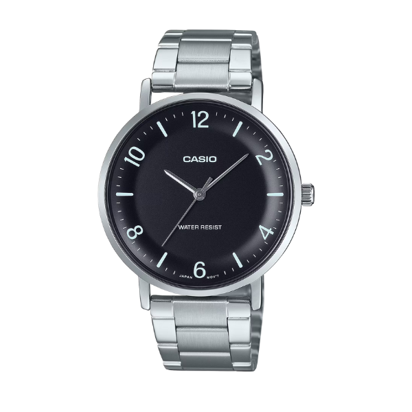 Casio Casio Men 3-Hand Watch - Black / Silver | MTP-VT03D-1BDF - Other - Lebanon