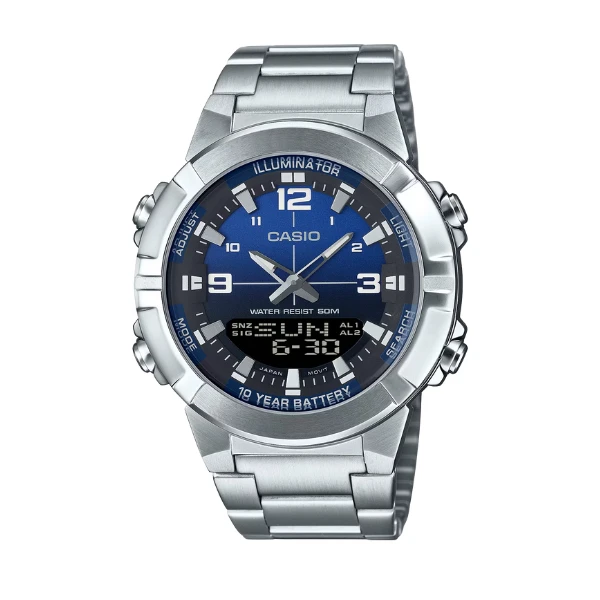 Casio Casio Men Analog-Digital Watch - Blue / Silver | AMW-870DA-2A1VDF - Other - Lebanon