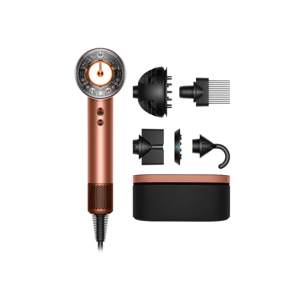 Dyson Dyson Supersonic Nural™ Hair Dryer Curly+Coily Amber Silk Gifting Edition - Beauty & Personal Care - Lebanon