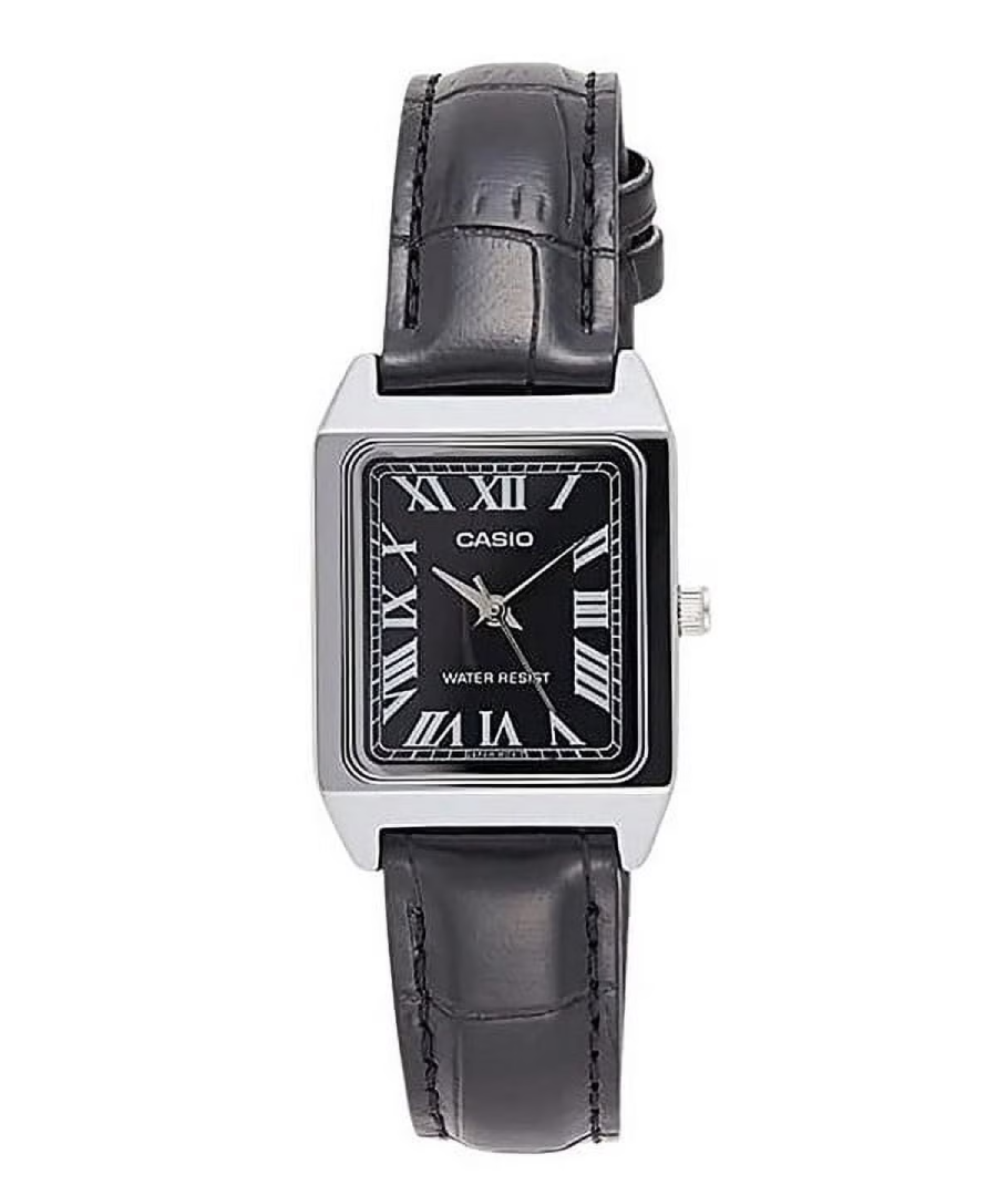 Casio Casio LTP-V007L-1BUDF Analog Watch - Black Dial - Black Leather Strap | LTP-V007L-1BUDF - Other - Lebanon