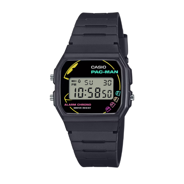 Casio Casio PAC-MAN Vintage Digital Unisex Watch - Black / Multicolor | F-91WPC-1ADR - Other - Lebanon