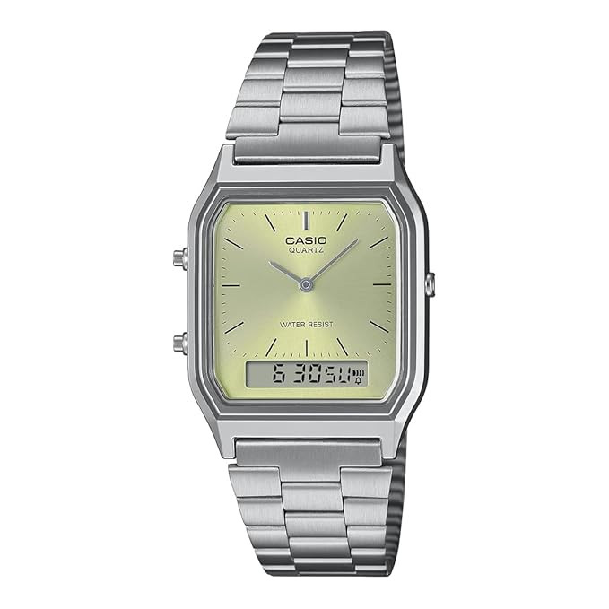 Casio Casio Unisex Vintage Watch - Silver / Champagne | AQ-230A-9AMQYDF - Other - Lebanon