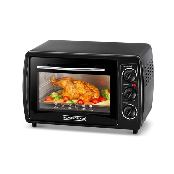 Black&Decker Black+Decker Electric Oven 19L Double Glass | TRO19RDG-B - Home & Kitchen - Lebanon
