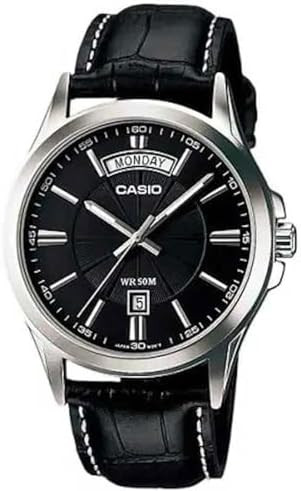 Casio Casio Men 3H Watch - Silver / Black | MTP-1381L-1AVDF - Other - Lebanon