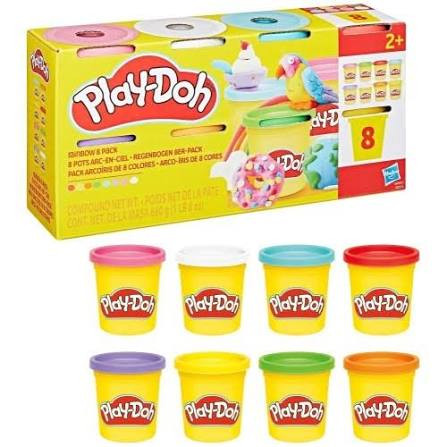 Hasbro Hasbro Play-Doh Set of 8 Rainbow Jars | G0513/G0691 - Toys & Games - Lebanon
