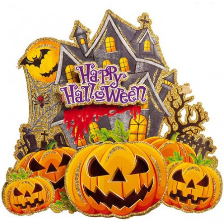 Happy Halloween Decorative Stickers | AL251-10 - Home & Kitchen - Lebanon