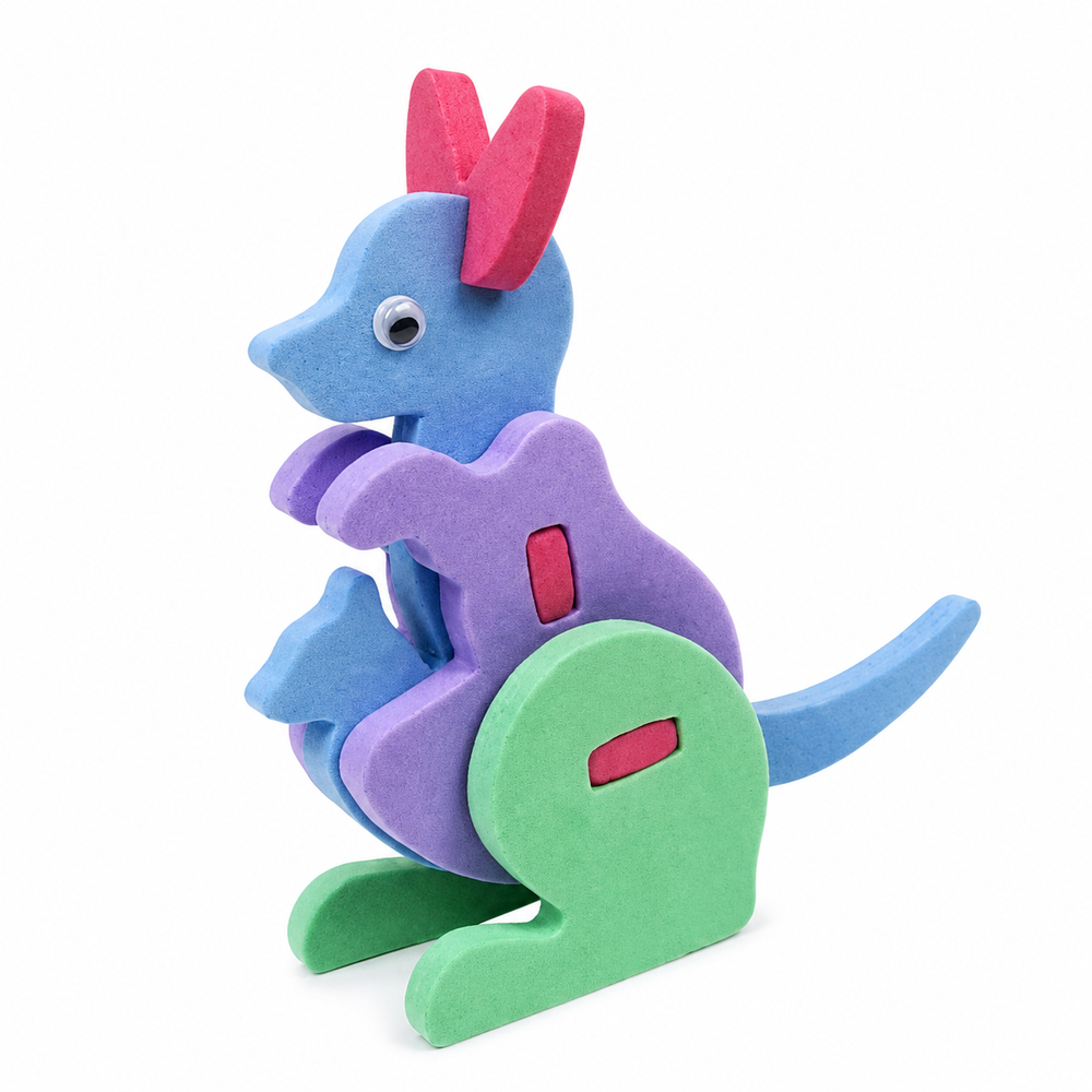 DIY Handicraft Animal Foam Puzzle - Kangaroo | AL454-8 - Toys & Games - Lebanon