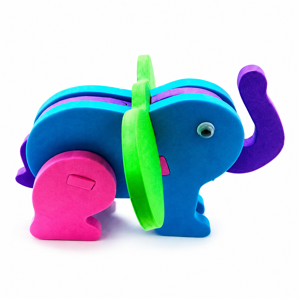 DIY Handicraft Animal Foam Puzzle - Elephant | AL454-8 - Toys & Games - Lebanon