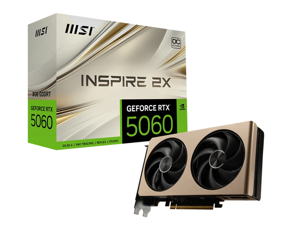 MSI MSI GeForce RTX 5060 8GB INSPIRE 2X OC Graphics Card - Computers & Tech - Lebanon