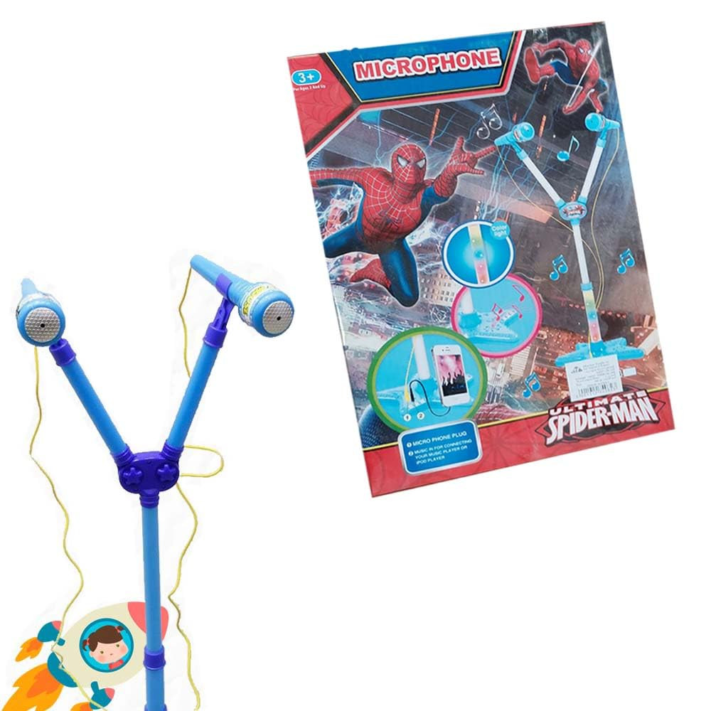Spider-Man Dual Microphone Stand Play Set | DS-005-2E - Toys & Games - Lebanon
