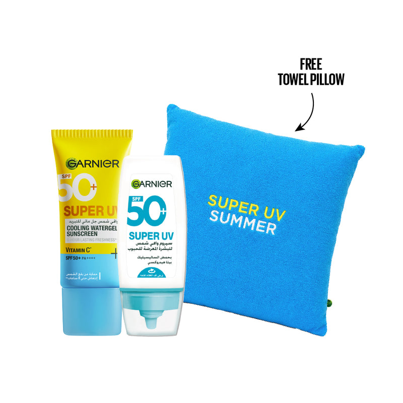 Garnier Garnier Super UV Cooling Gel & Anti-Acne Sunscreen Duo Bundle - Beauty & Personal Care - Lebanon