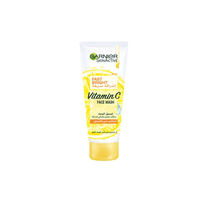 Garnier Garnier Fast Bright Vitamin C Brightening Face Wash with Lemon Essence 100ml - Beauty & Personal Care - Lebanon