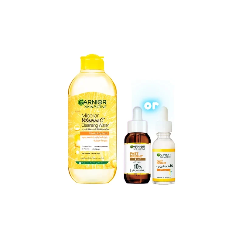 Garnier Garnier Vitamin C Micellar Water & Serum Bundle - Beauty & Personal Care - Lebanon