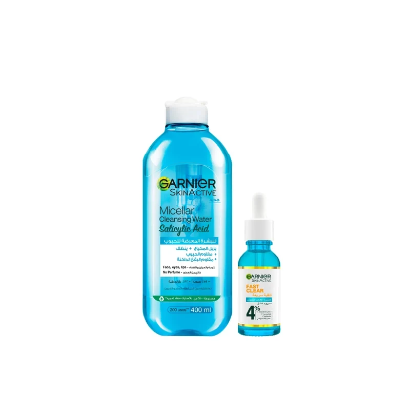 Garnier Garnier Fast Clear Micellar & Serum Bundle - Beauty & Personal Care - Lebanon