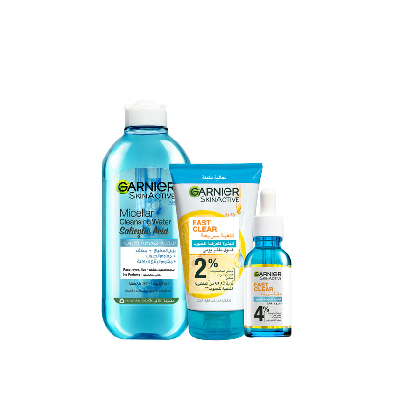 Garnier Garnier Fast Clear Booster Anti-Acne Bundle - Beauty & Personal Care - Lebanon