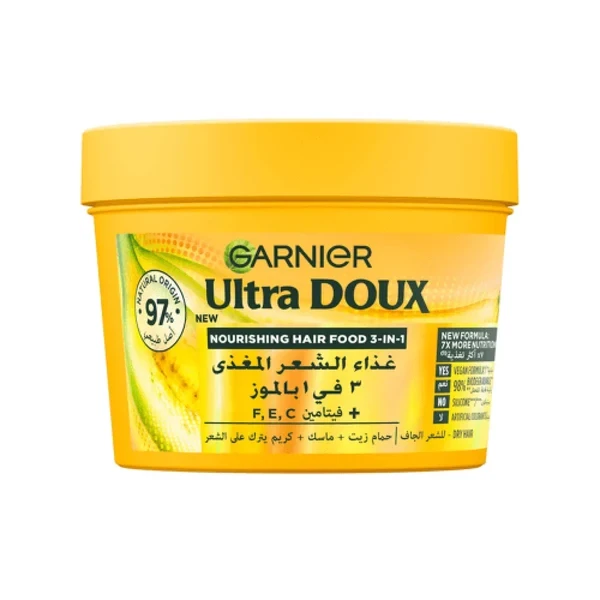 Garnier Garnier Ultra Doux Hair Food Banana Hair Mask 390ml - Beauty & Personal Care - Lebanon