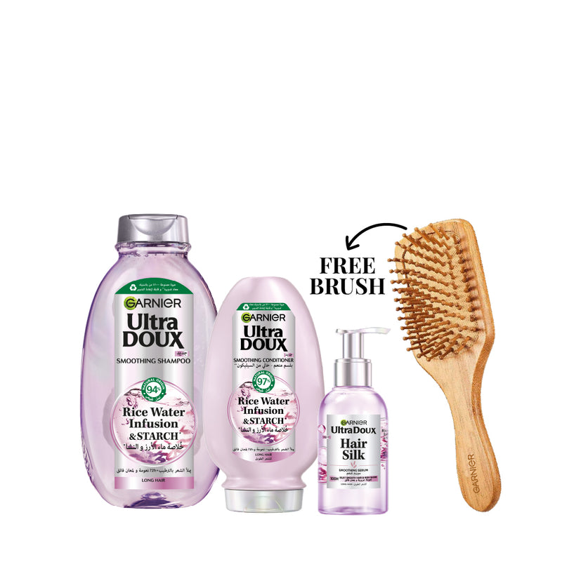 Garnier Garnier Ultra Doux Rice Water Essential Trio Bundle - Beauty & Personal Care - Lebanon