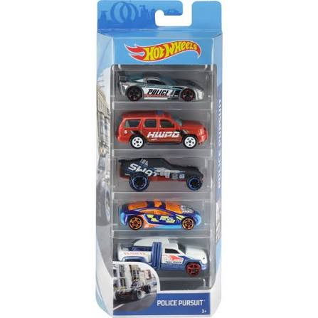 Hot Wheels Hot Wheels 5-Car Pack Police Pursuit - Toys & Games - Lebanon