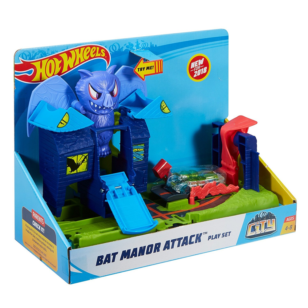 Hot Wheels Hot Wheels City Bat Manor Attack Playset - Toys & Games - Lebanon