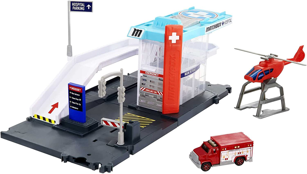 MatchBox Matchbox Helicopter Rescue Play Set with Ambulance - Toys & Games - Lebanon