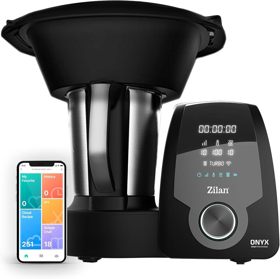 Zilan Zilan Onyx Smart Kitchen Thermorobot 1700W 3.3L with Wi-Fi - Black | ZLN9334 - Home & Kitchen - Lebanon