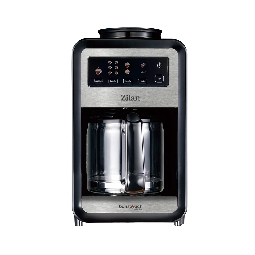 Zilan BarisTouch Drip Coffee Maker with Grinder 640W 850ml - 6 Cups | ZLN9001